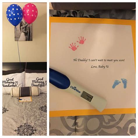 cute ideas to announce pregnancy to husband